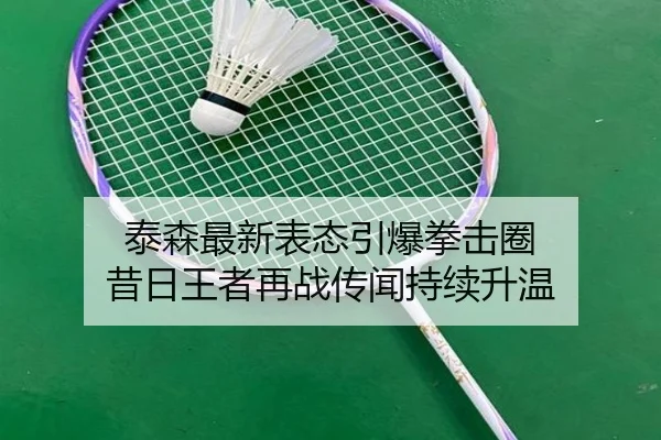 泰森最新表态引爆拳击圈 昔日王者再战传闻持续升温（youbotiyu）